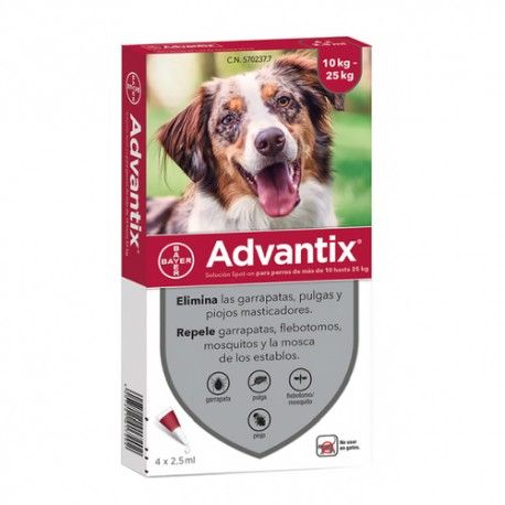 ADVANTIX 10-25 KG PIPETAS DE 2,5 ML