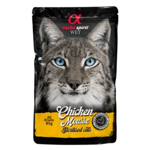 SOBRE GATOS ESTERIZADOS MOUSSE DE POLLO 24 UDS X 85GR