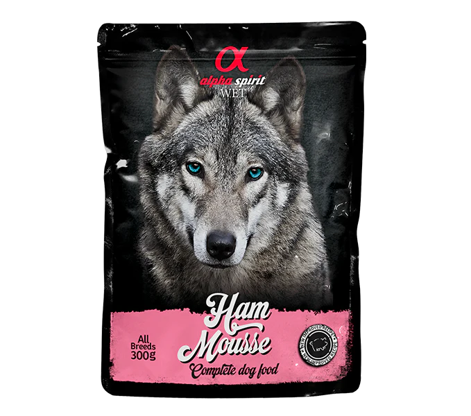 SOBRE PERRO MOUSSE JAMÓN 12 UDS X 300 GR