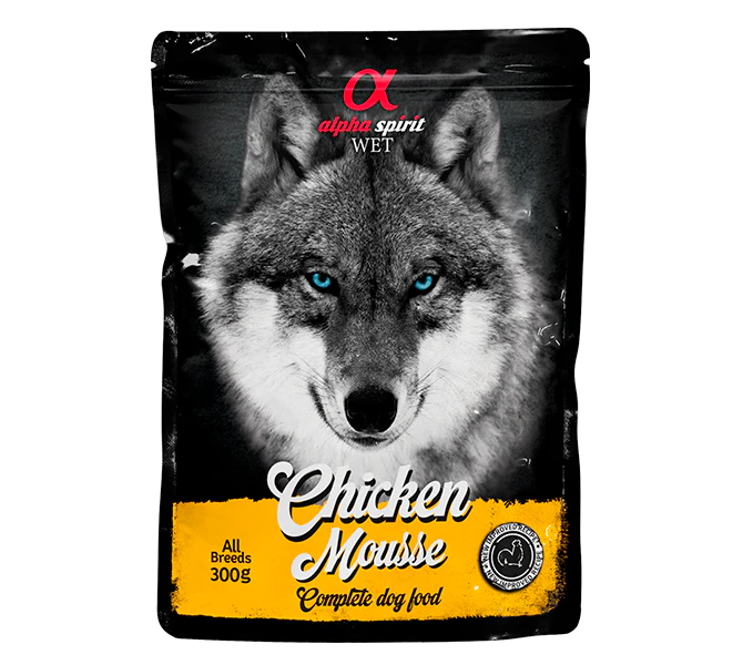 SOBRE PERRO MOUSSE POLLO 12 UDS X 300 GR