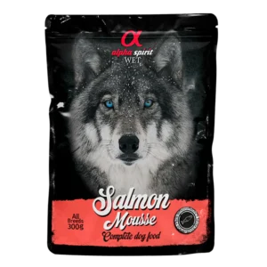 SOBRE PERRO MOUSSE SALMÓN 12 UDS X 300 GR